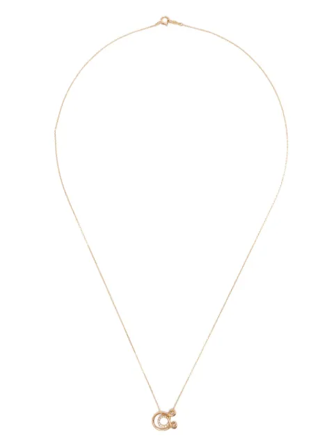 Charlotte Chesnais 18K yellow gold Letter A diamond necklace