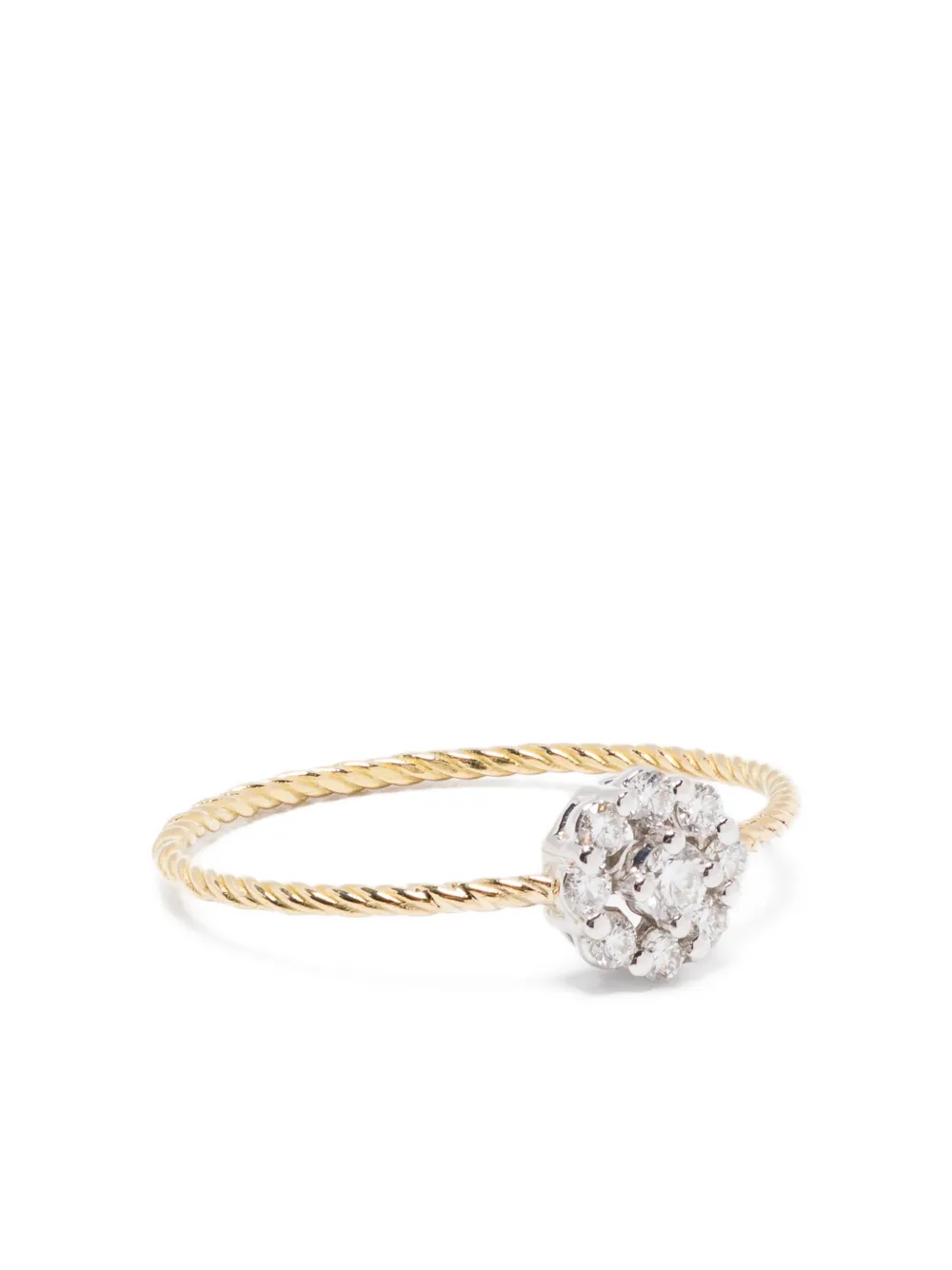 18kt yellow gold diamond ring