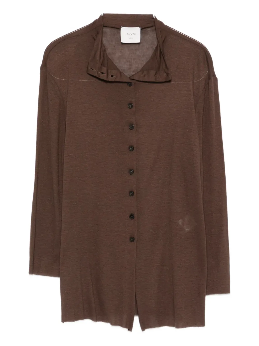 Alysi fine-knit top Bruin