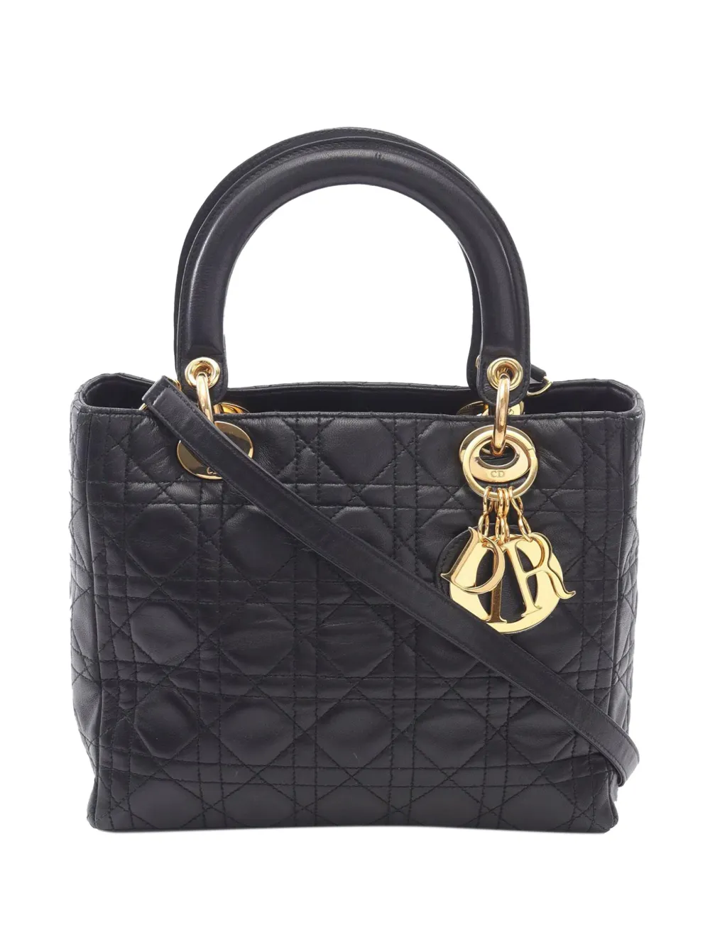 Christian Dior Pre-Owned 1990-2025 Medium Lambskin Cannage Lady Dior Christian Dior Pre-Owned 1990-2025 Medium Lambskin Cannage Lady Dior