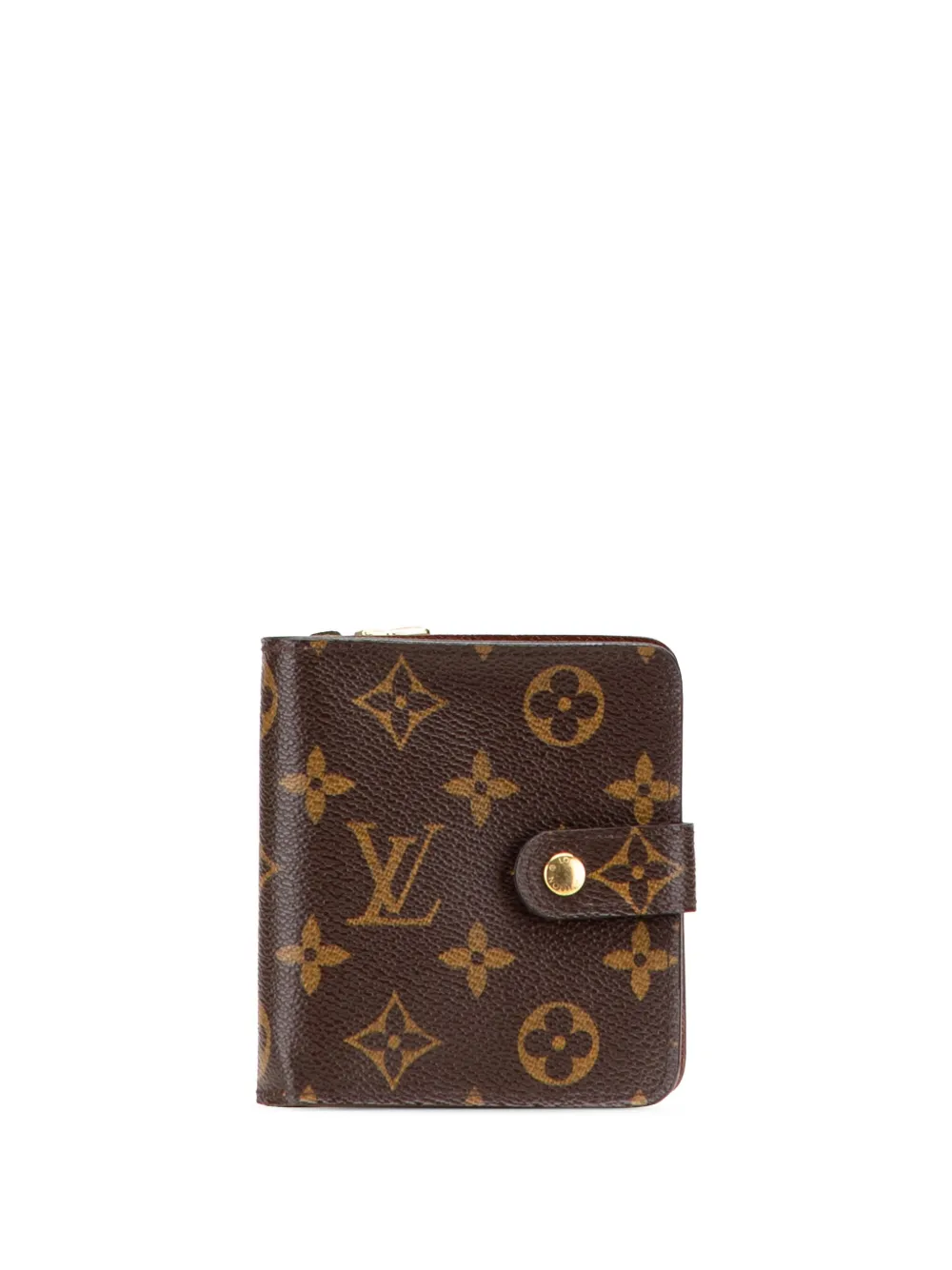 Louis Vuitton Pre-Owned 2003 モノグラム バイフォールド コンパクトウォレット 財布 - ブラウン Louis Vuitton Pre-Owned 2003 モノグラム バイフォールド コンパクトウォレット 財布 - ブラウン