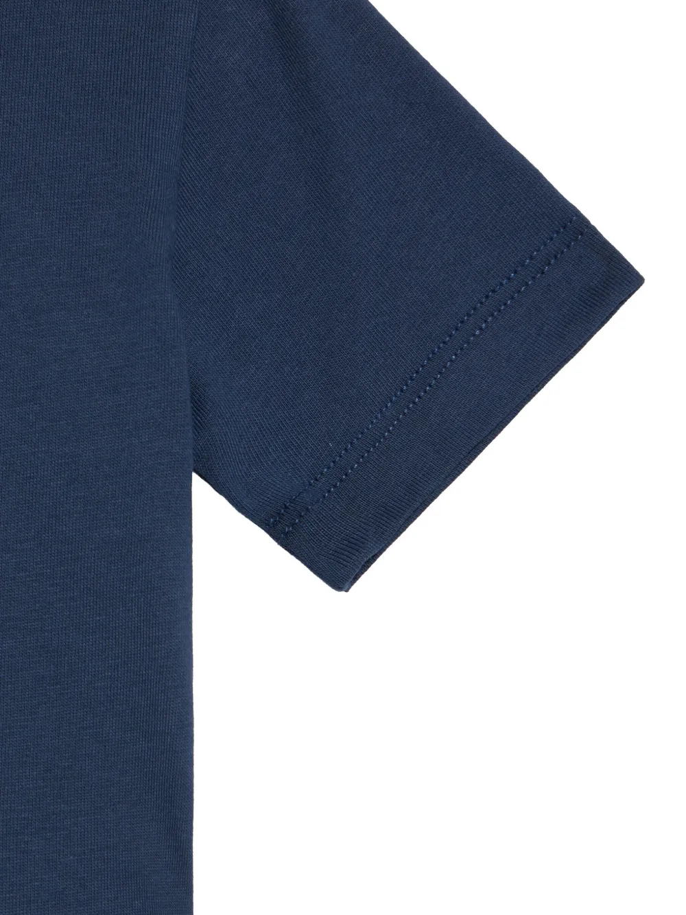 Roberto Cavalli Junior T-shirt met tijgerprint en onde hals Blauw