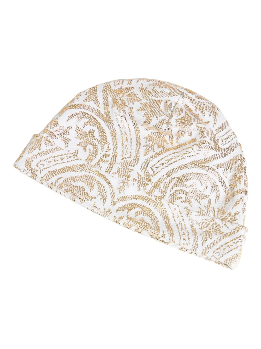 Roberto Cavalli Romper en muts met logo Beige