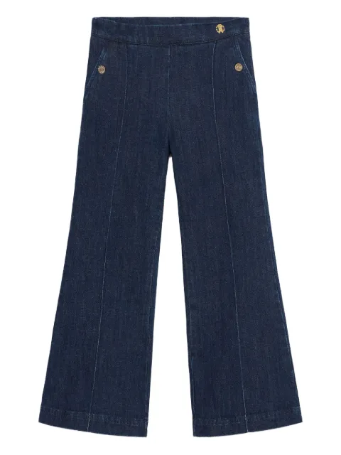 Roberto Cavalli Junior button-embellished denim trousers