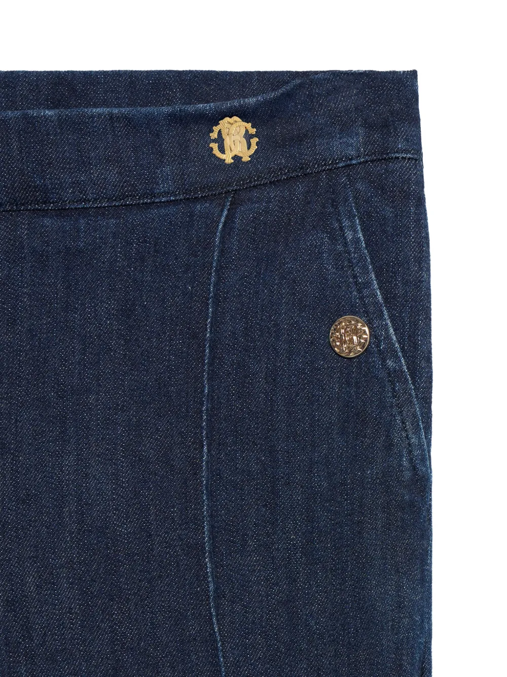 Roberto Cavalli Junior Spijkerbroek verfraaid met knoop Blauw