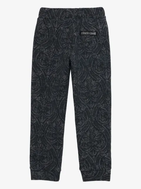 Roberto Cavalli Junior floral-print track-pants