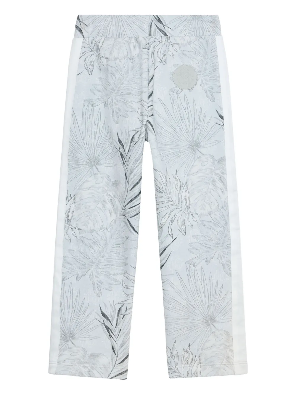 Roberto Cavalli Junior foliage-print side-stripe trousers | Teen Casual Trousers | Image 2