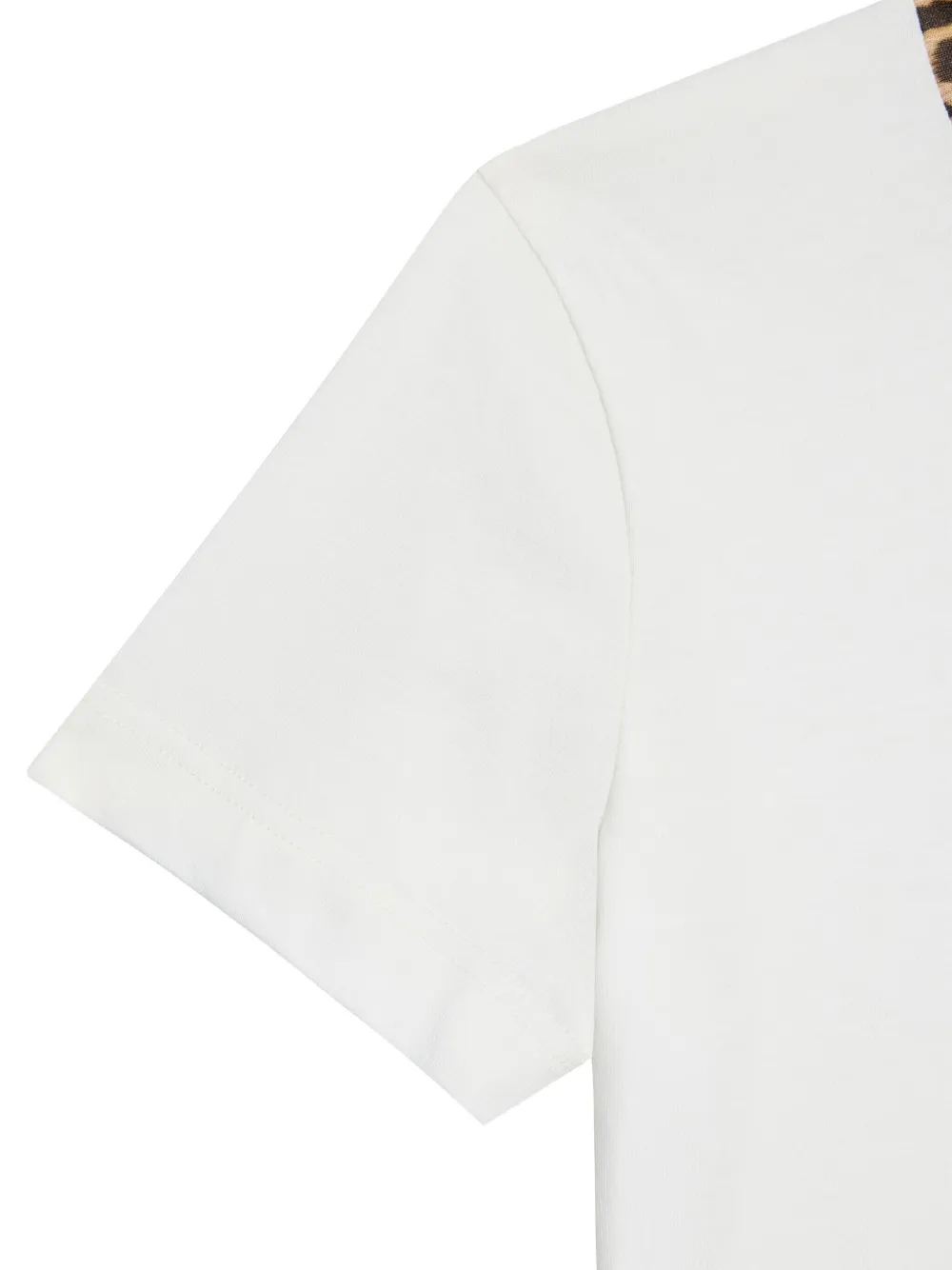 Roberto Cavalli T-shirt met luipaardprint Wit