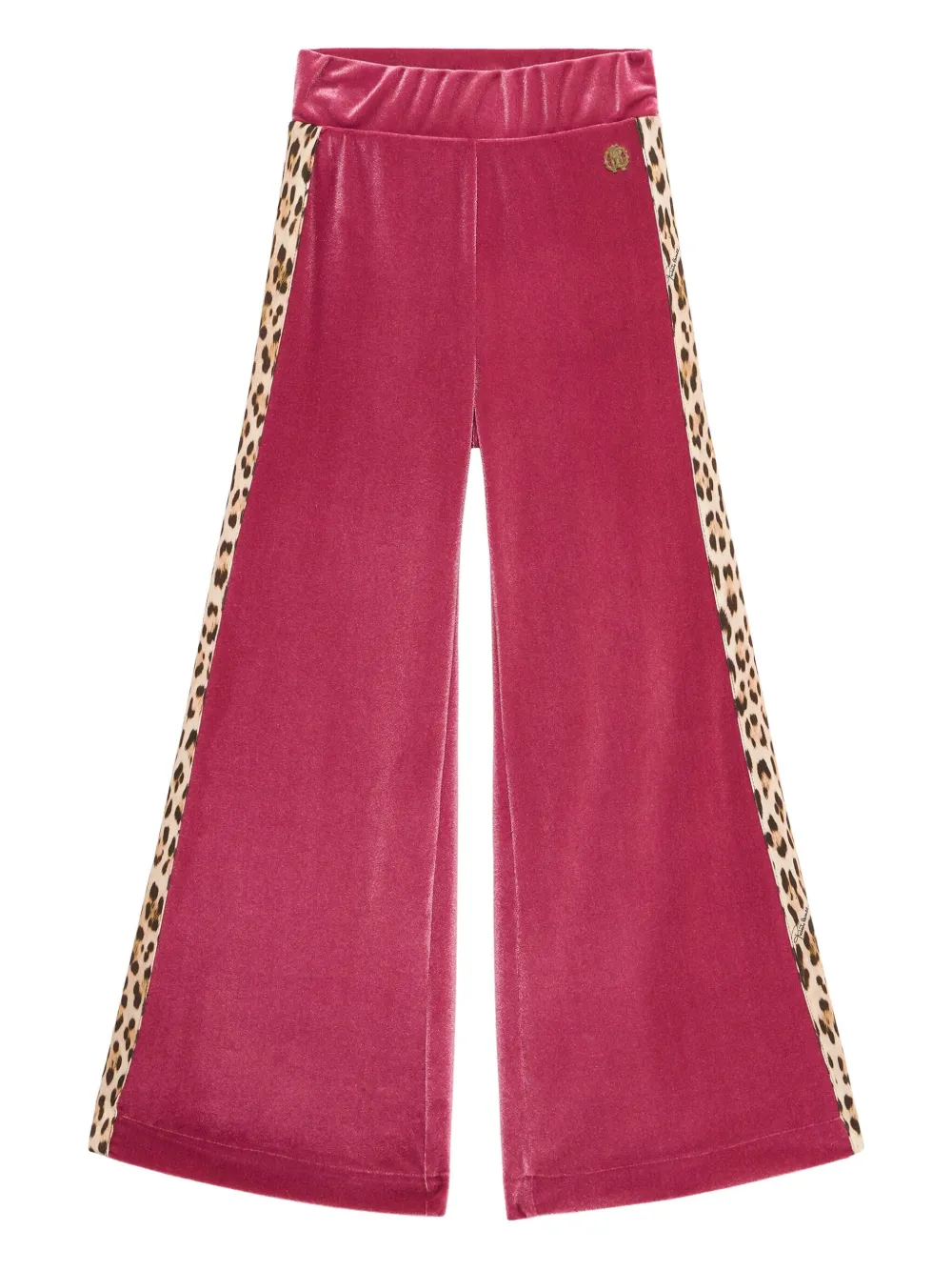Roberto Cavalli Junior Pantaloni in velluto con stampa - Rosa