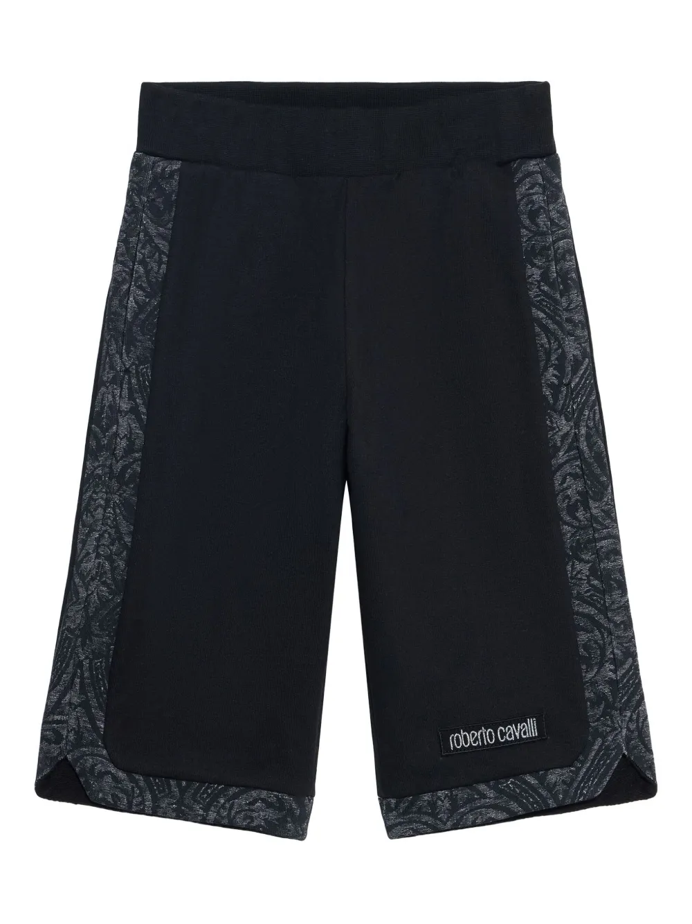 Roberto Cavalli Junior jacquard-insert bermuda shorts | Black | Image 1