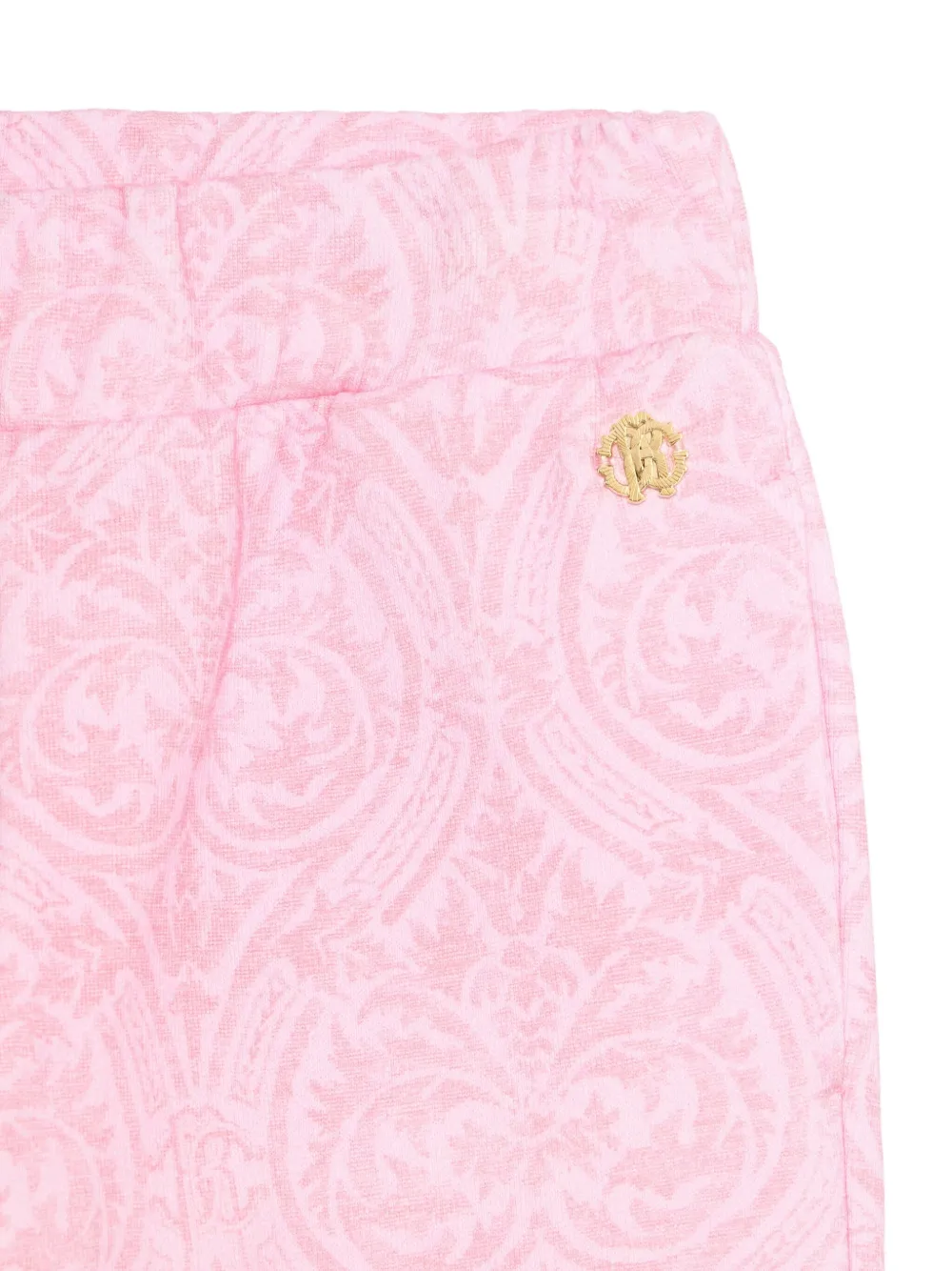 Roberto Cavalli Junior Trainingsbroek met damask-print Roze