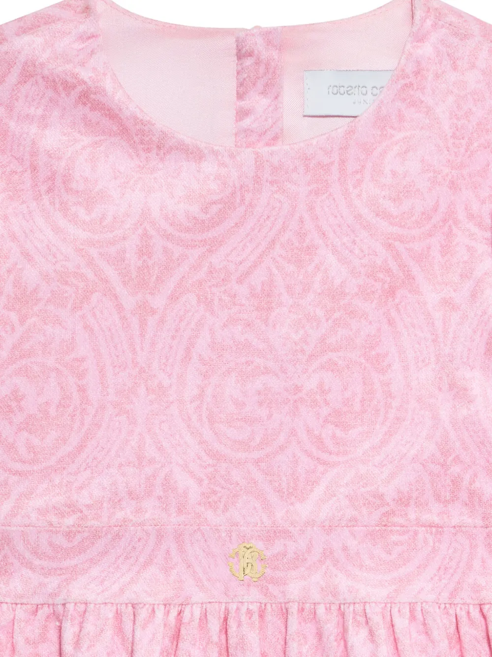 Roberto Cavalli Jurk met bloemenprint Roze