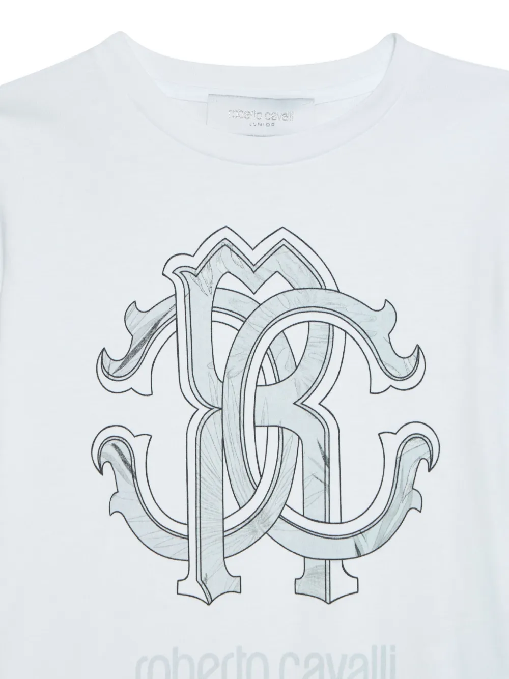 Roberto Cavalli T-shirt met logo Wit
