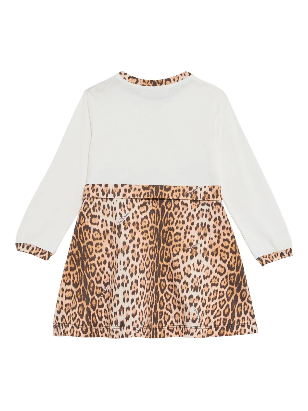 Roberto Cavalli Junior Jurk met luipaardprint - Wit