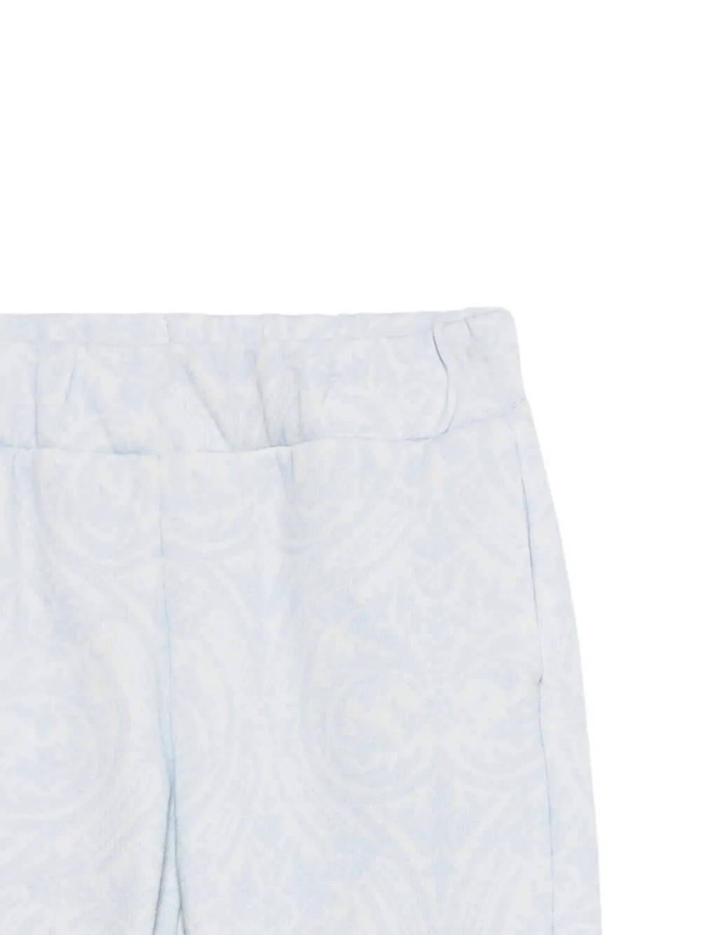 Roberto Cavalli Junior Trainingsbroek met logoplakkaat en bloemenprint Blauw