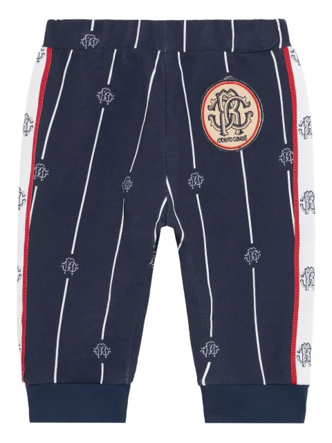 Roberto Cavalli logo-patch track pants