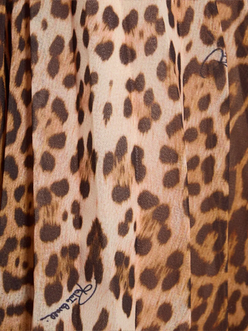 Roberto Cavalli Junior Plooirok met jaguarprint Bruin