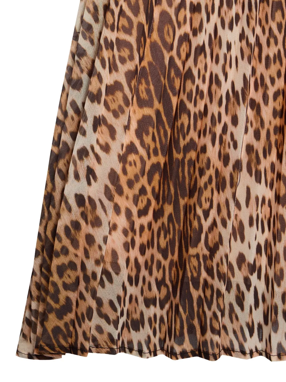 Roberto Cavalli Junior Plooirok met jaguarprint Bruin