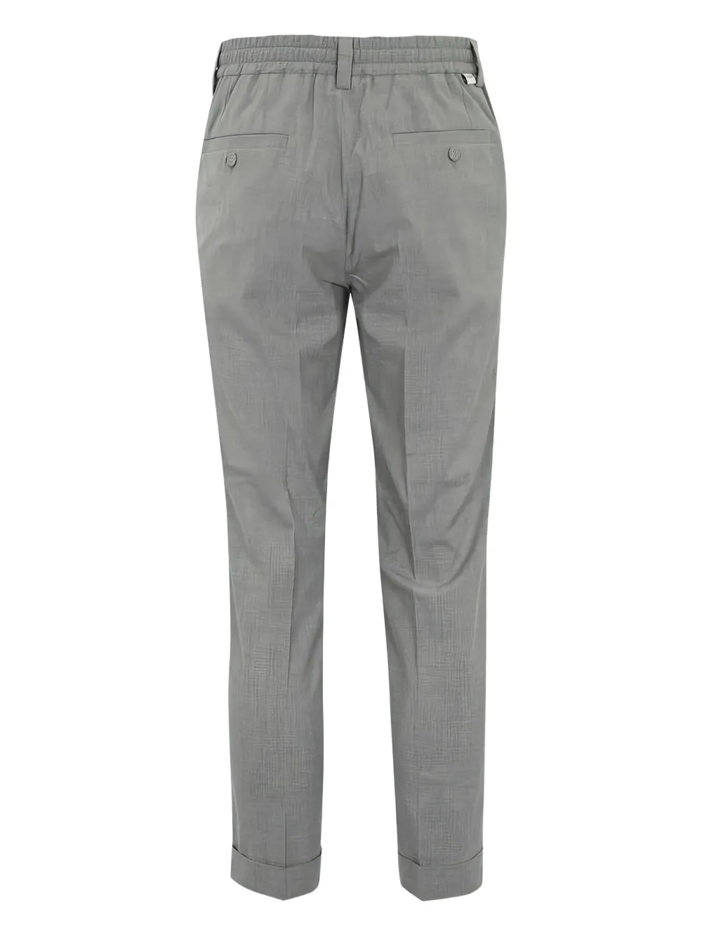 Paolo Pecora pleated drawstring straight-leg trousers - Grijs