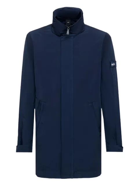Add zip-front patch-pocket coat