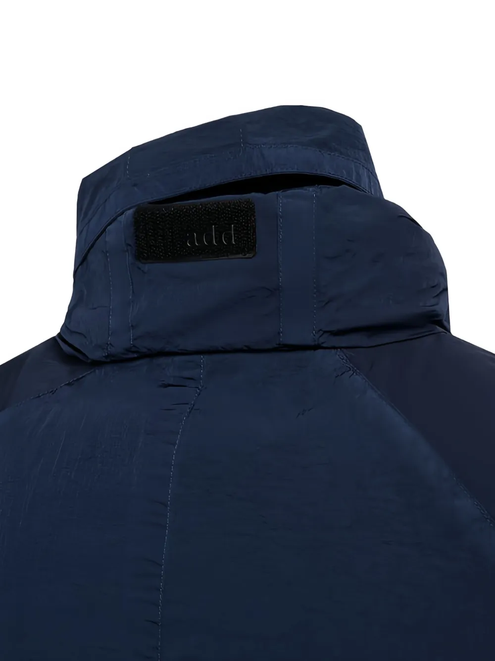 Add Zip-front Patch-pocket Coat In Blue