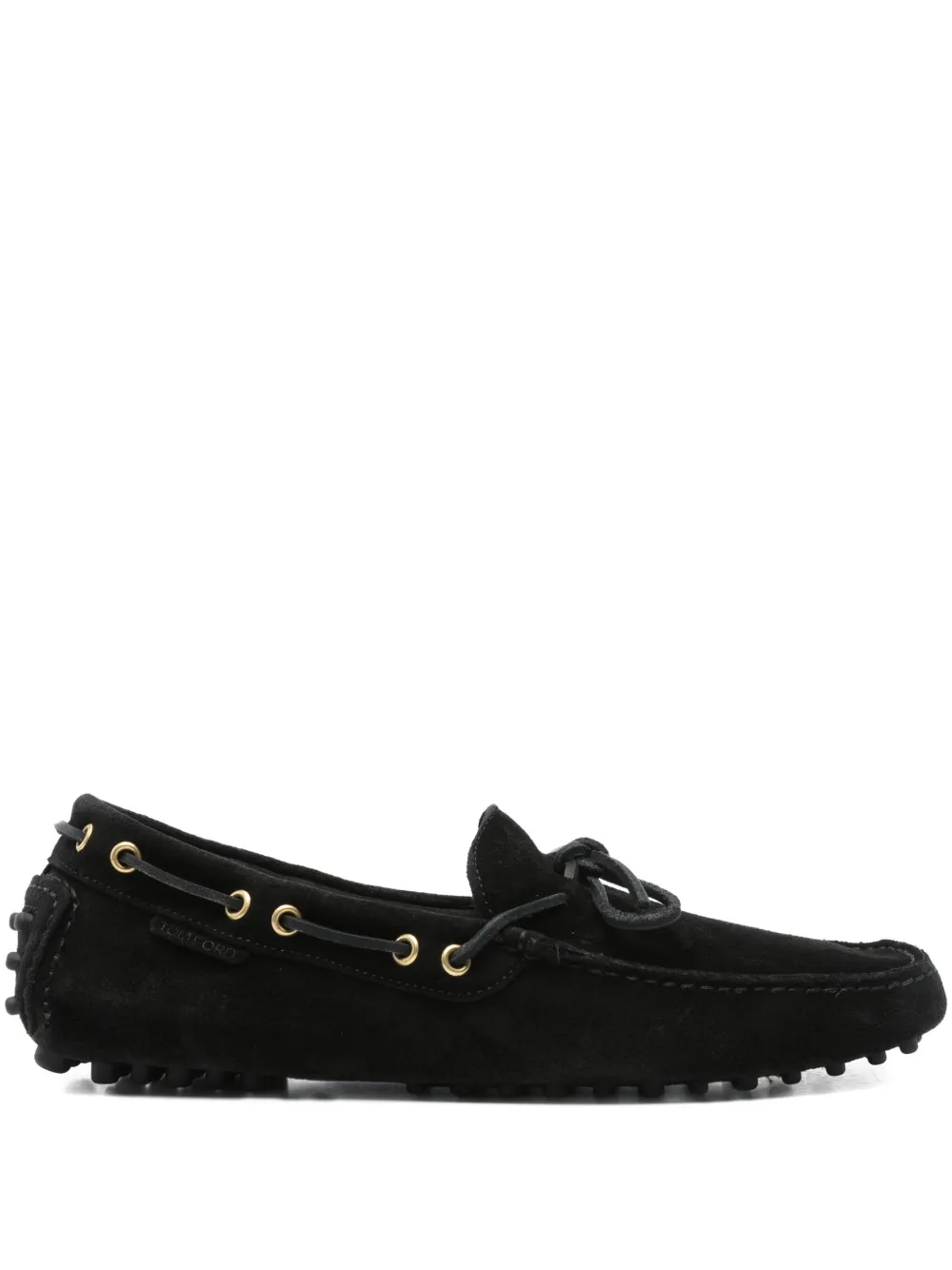 TOM FORD suede loafers Black