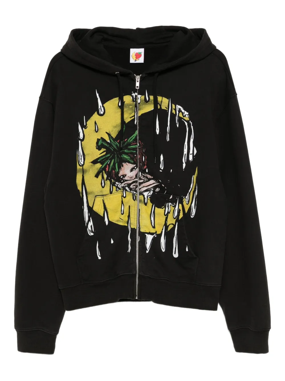 Sky High Farm graphic-print hoodie | Black | Image 1