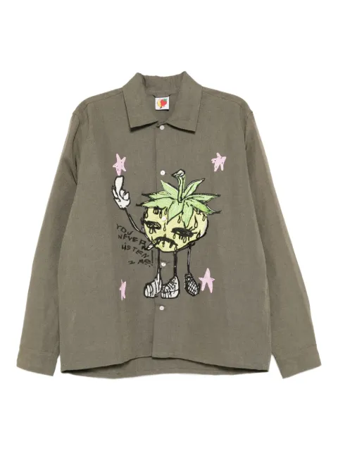 Sky High Farm embroidered-print shirt