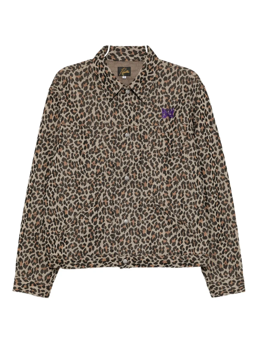 Needles Shirtjack met luipaardprint Bruin