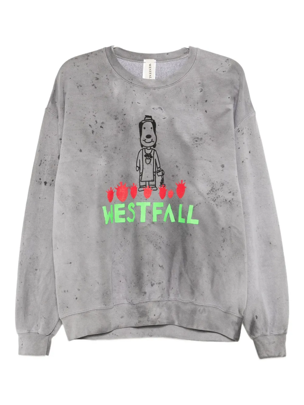 Westfall Cartoon-print Sweatshirt In Gray