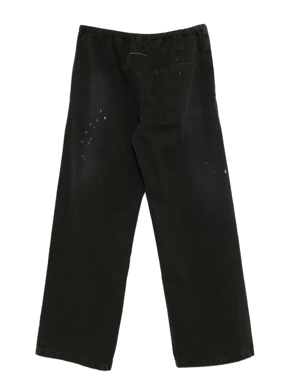 MM6 Maison Margiela cotton trousers - Zwart