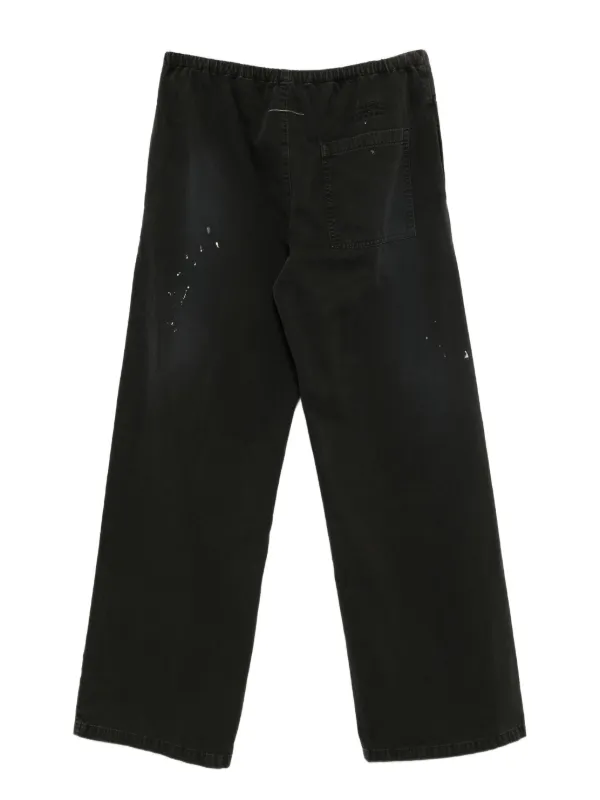 MM6 Maison Margiela コットンパンツ | ブラック | FARFETCH JP