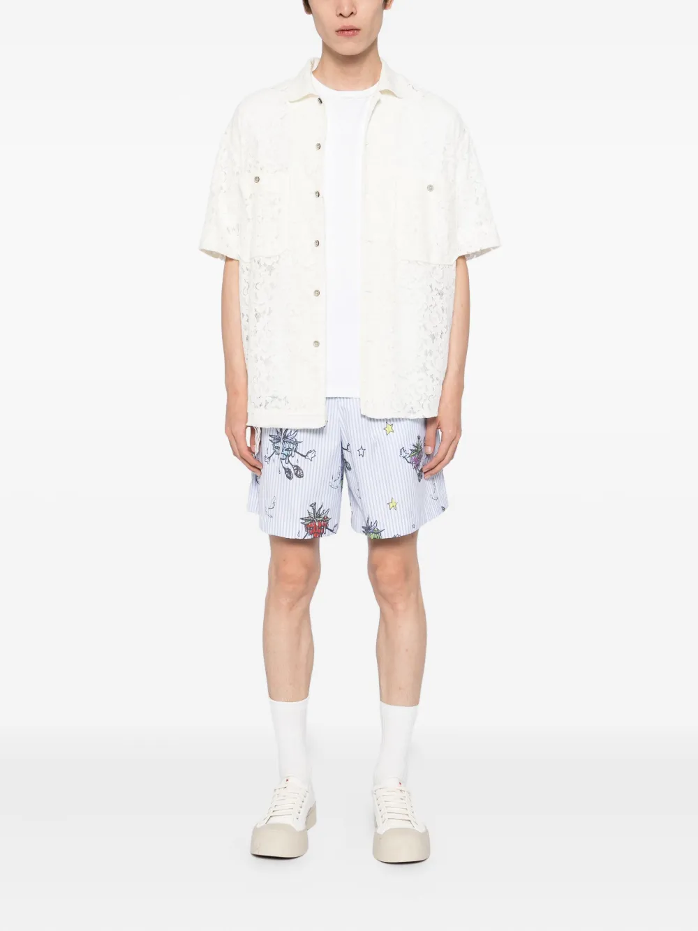 Sky High Farm Strawbabies shorts Blauw