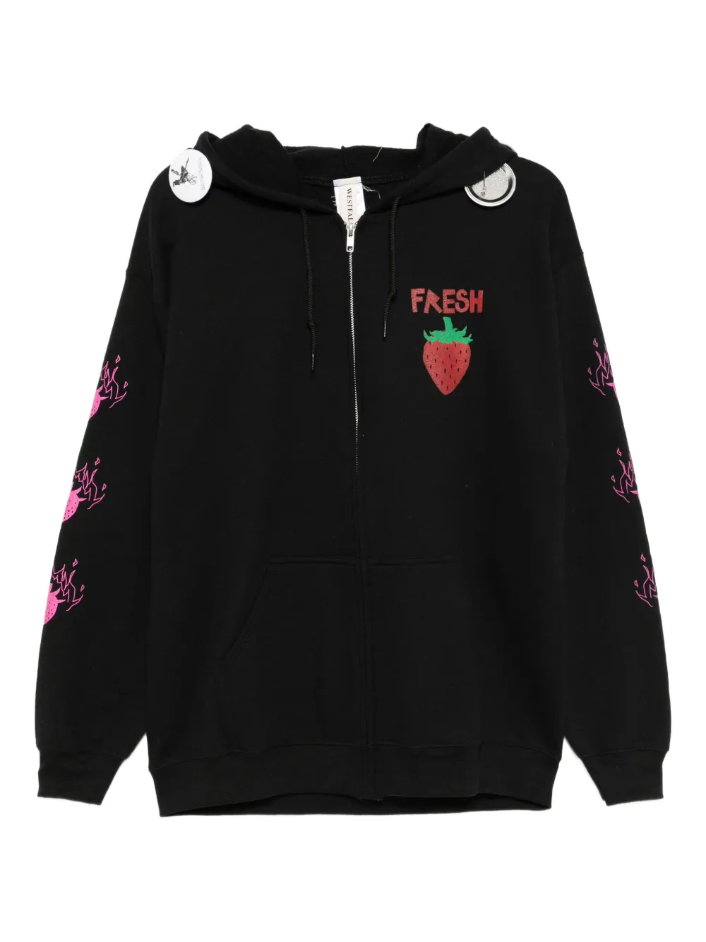 WESTFALL graphic-print hoodie | Black | Image 1