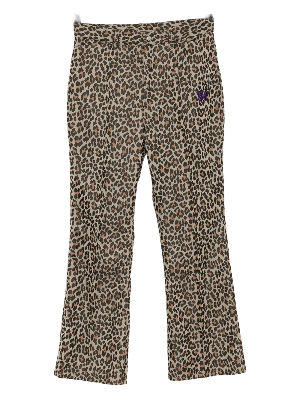 Needles Broek met luipaardprint Bruin