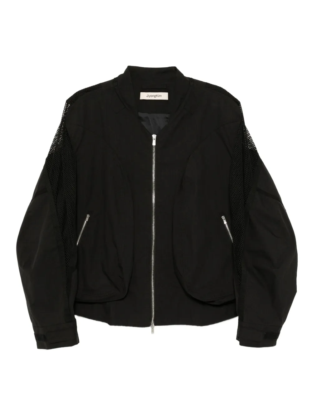 JiyongKim raschel-knit jacket | Black | Image 1