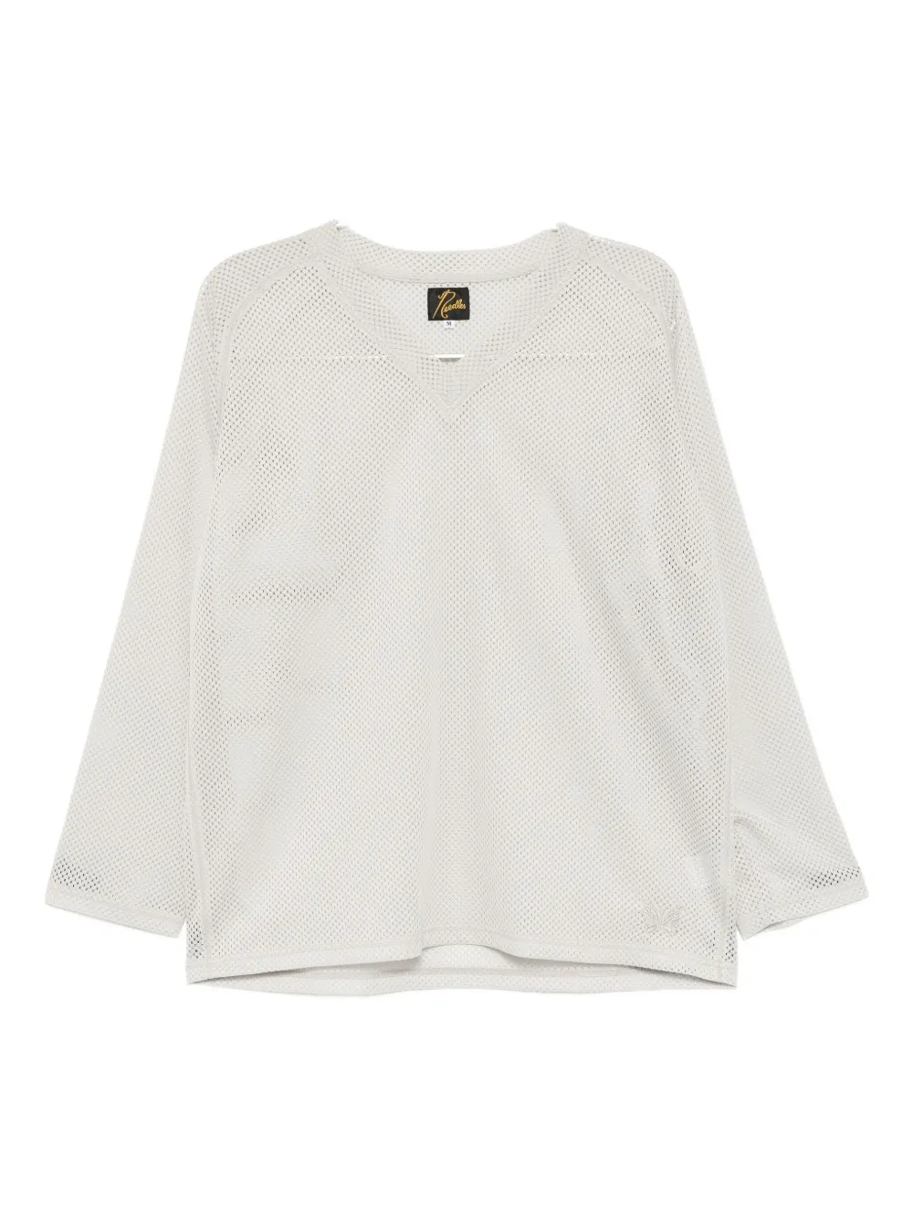 Needles Raschel Lace V-neck Top In White