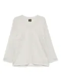 Needles raschel lace V-neck top - Grey