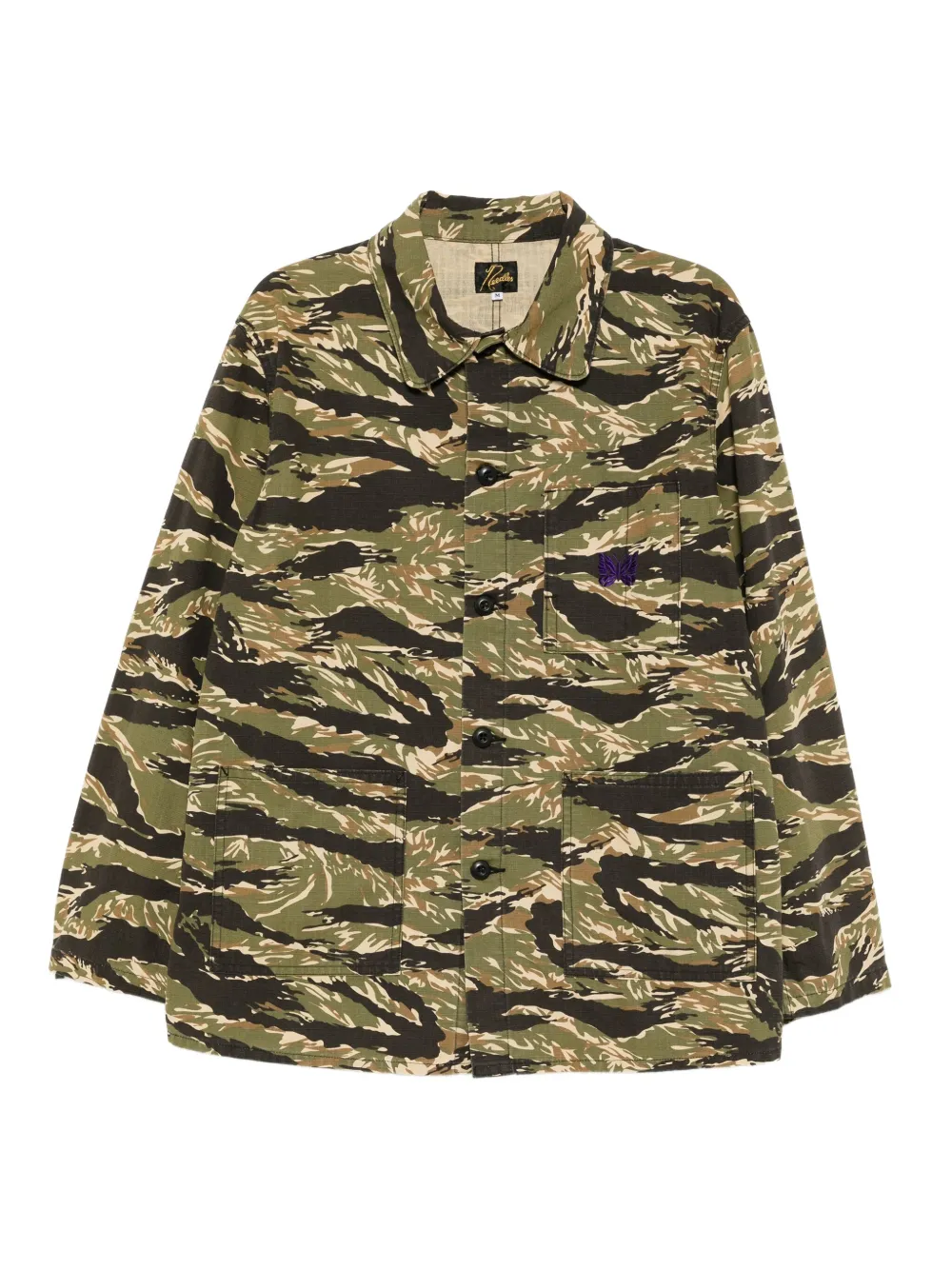 Needles ripstop camo coverall jacket - グリーン Needles ripstop camo coverall jacket - グリーン