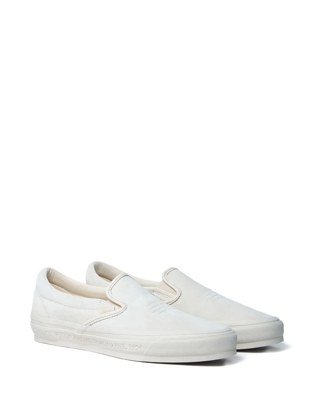 Vans x Neighborhood 98 slip-on suede sneakers White