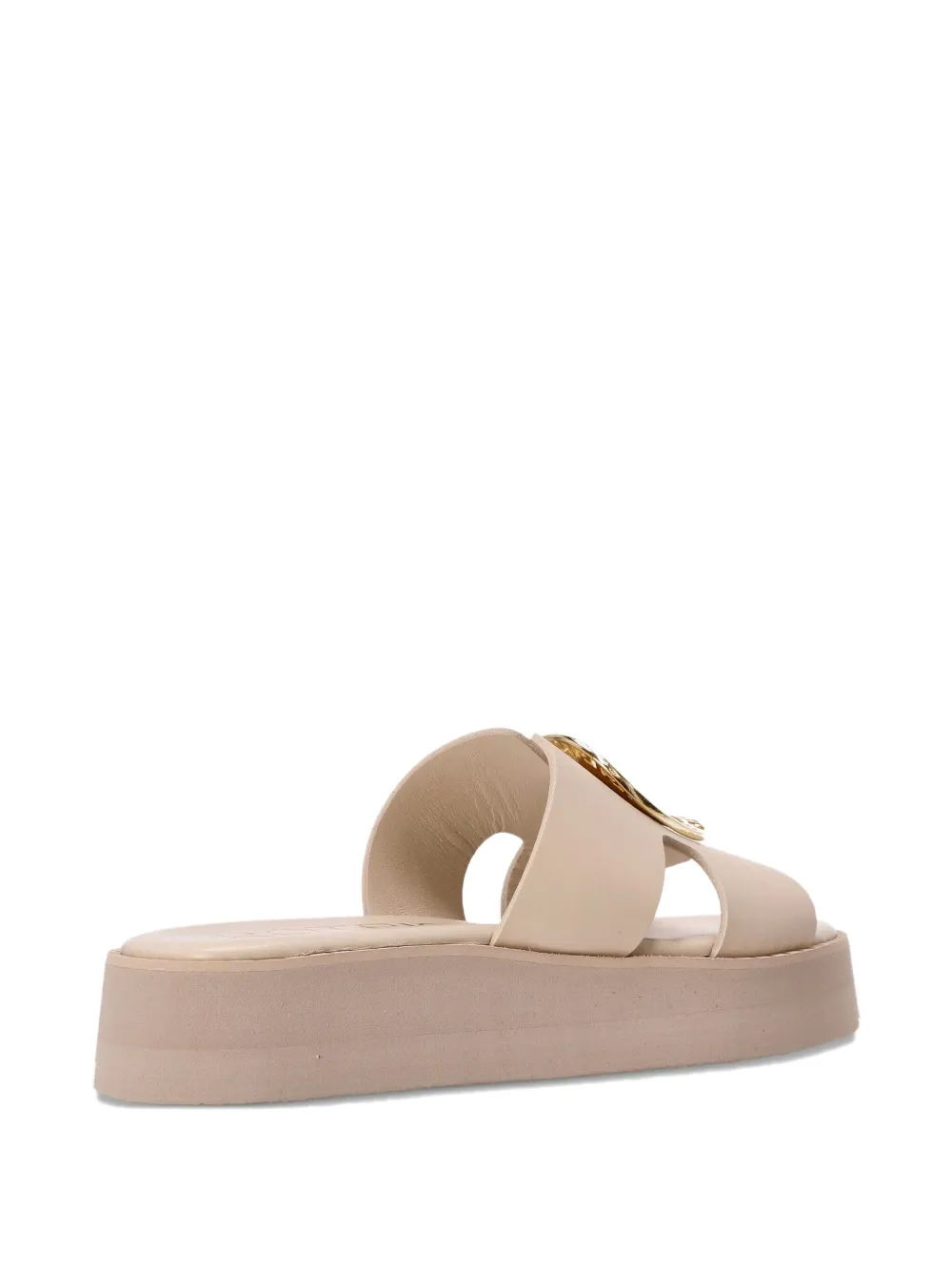 Kotris Sandals platform leather medallion sandals Neutrals