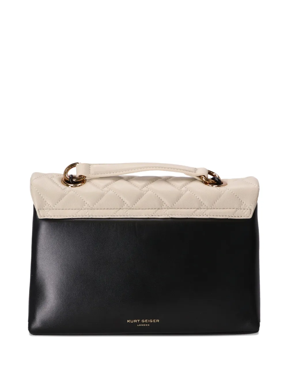 Kurt Geiger London quilted chain-strap shoulder bag Zwart