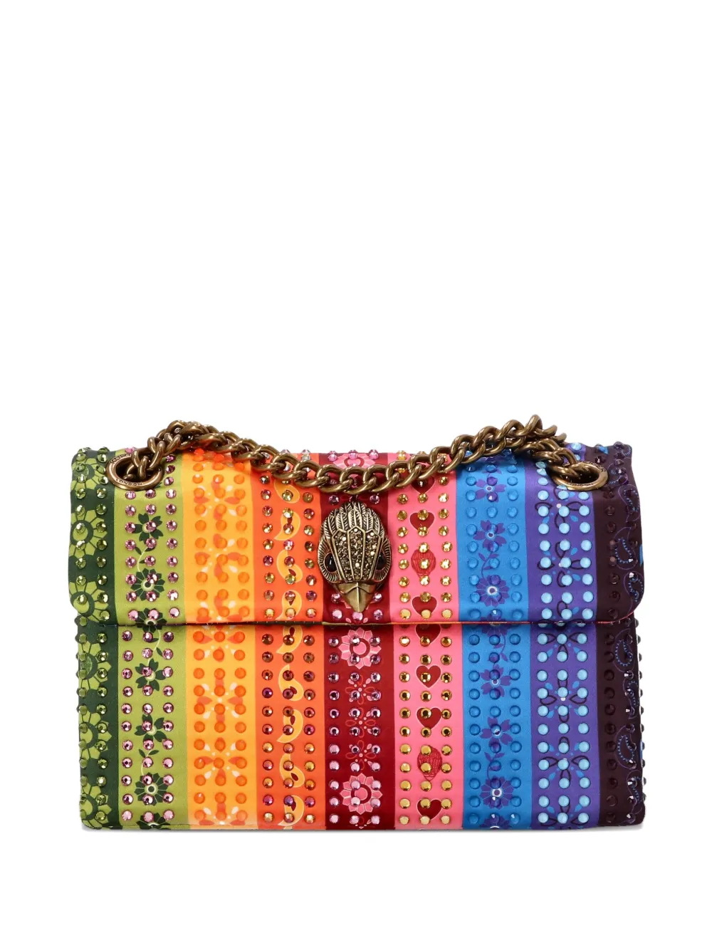 crystal-embellished cross body bag