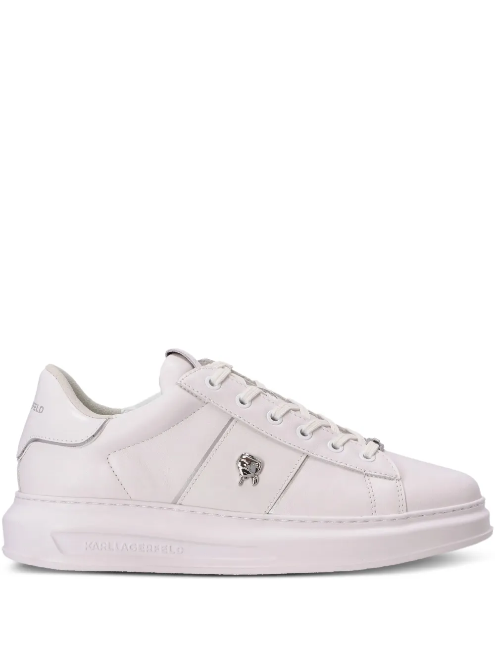 Karl Lagerfeld Logo-plaque Sneakers In White