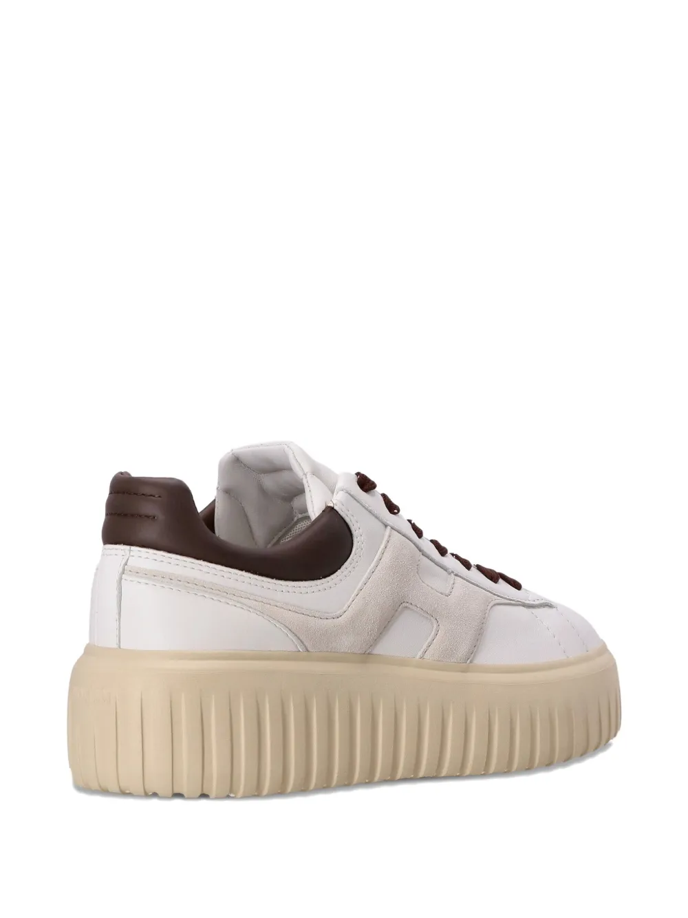 Hogan H-Stripes leather platform sneakers White