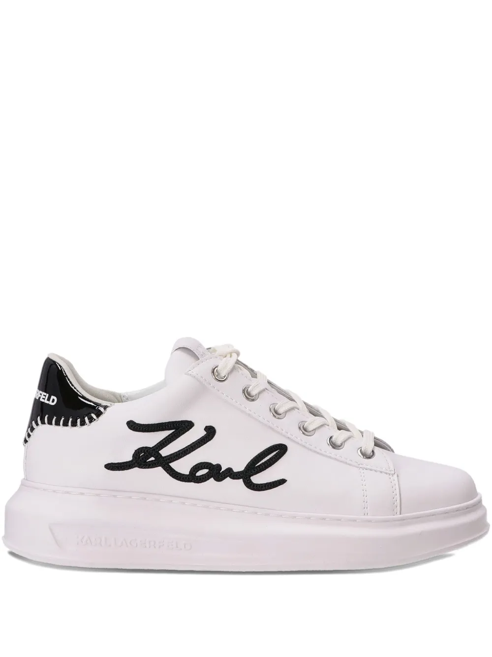 Karl Lagerfeld embroidered-logo sneakers White