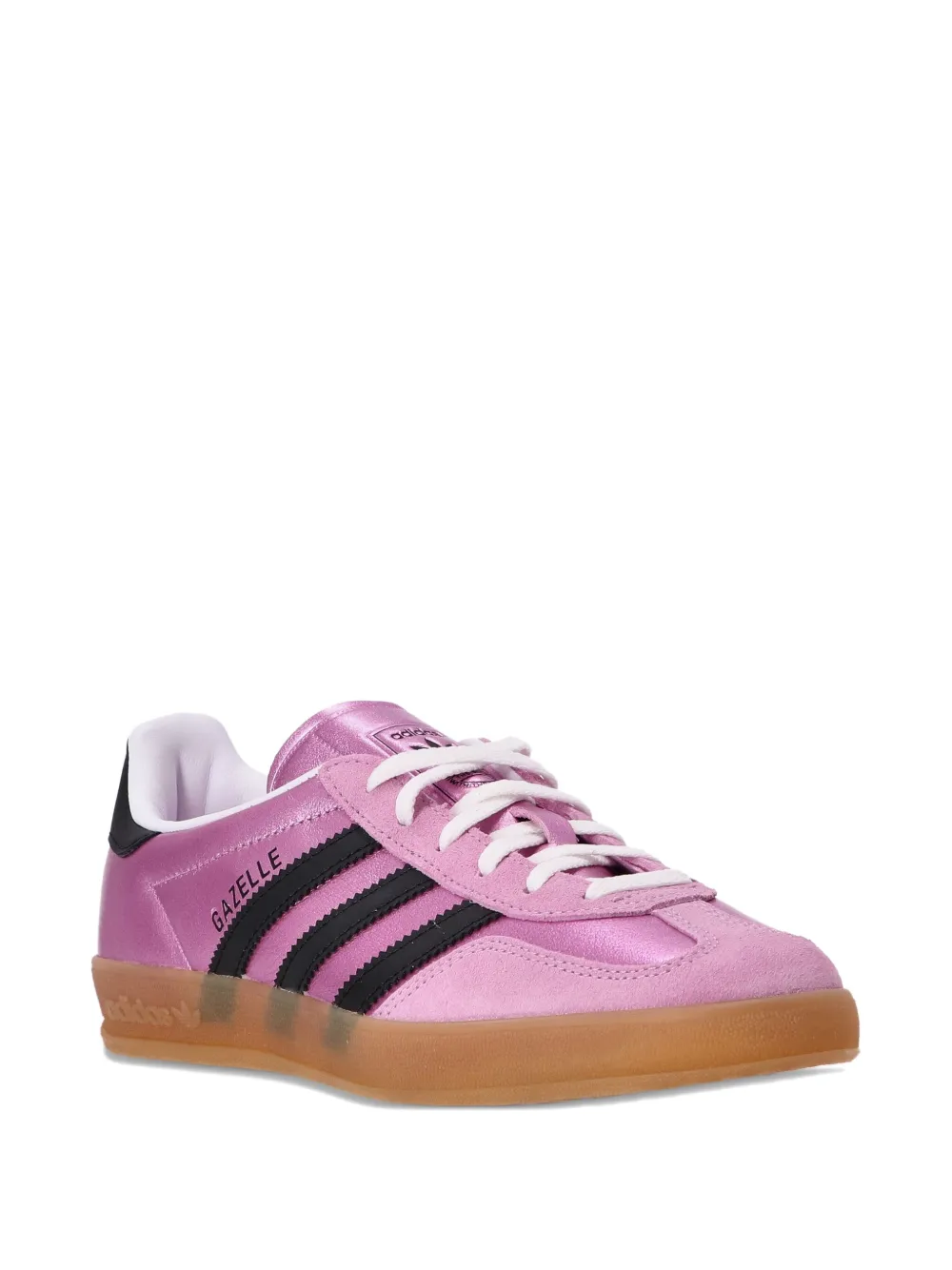 adidas Originals Gazelle Indoor metallic leather sneakers Pink
