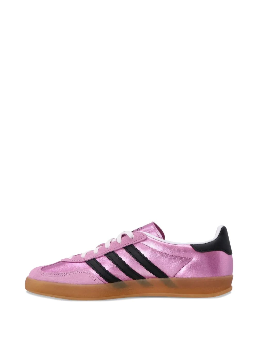 adidas Originals Gazelle Indoor metallic leather sneakers Pink