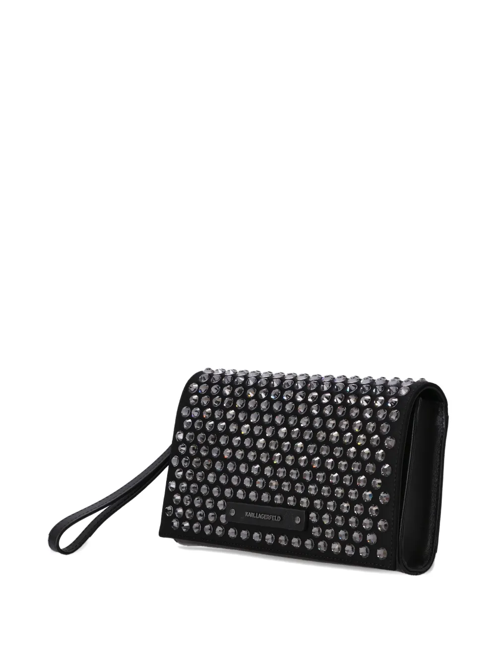 Karl Lagerfeld Clutch verfraaid met kristallen Zwart
