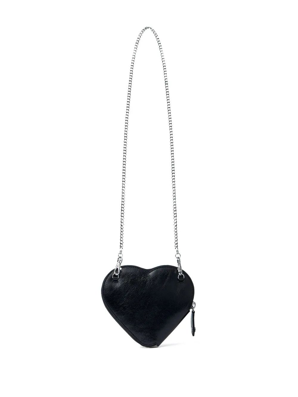 Vivienne Westwood heart-shaped zip shoulder bag Zwart